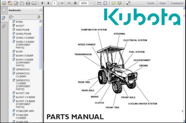 Kubota Tractor Parts Manual Catalogs Agri Parts Manuals And Catalogs