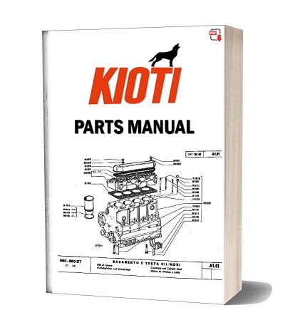 Kioti DK35 DK40 DK450 parts catalog