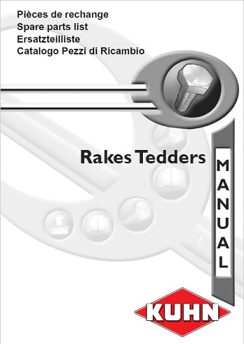 Kuhn Parts Manual Catalog for Rakes Tedders
