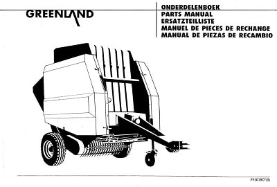 Greenland Baler Spare Parts Manual Catalogs Collection