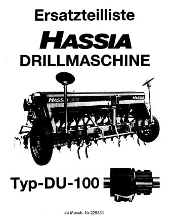 Hassia Parts Manual