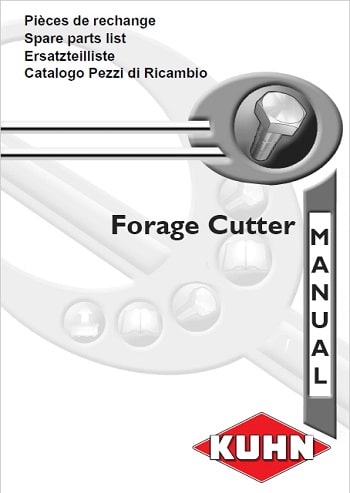 Kuhn Forage Cutter Parts Manual Catalogs Collection