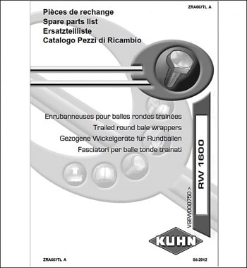 Kuhn Bale Wraper Parts Manual Catalogs Collection