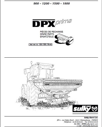Sulky Spare Parts Catalog Manuals Collection