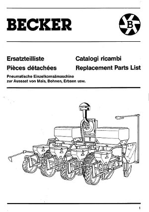 Becker Spare Parts Catalog Manuals