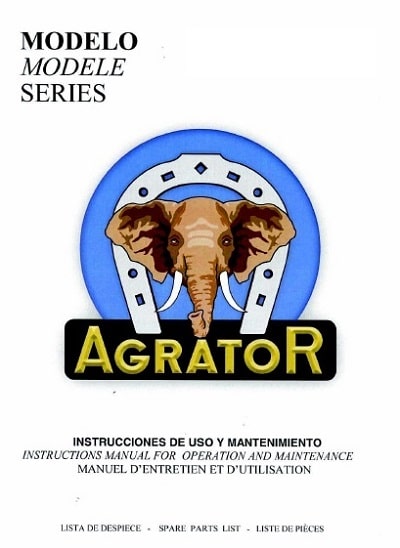 Agrator Spare Parts Catalogue Manuals Collection