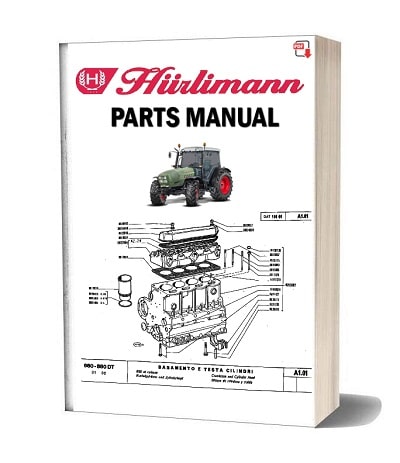 Hurlimann MASTER 6165 6190 tractor workshop service repair manual book 