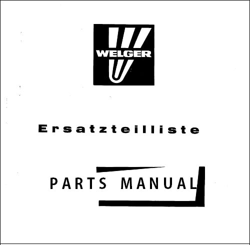 Welger Parts Manual Catalog Collection Online