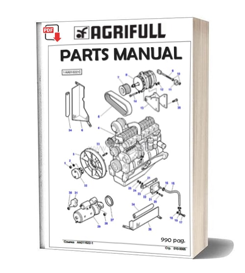 Agrifull Engine 80.105 Parts Manual