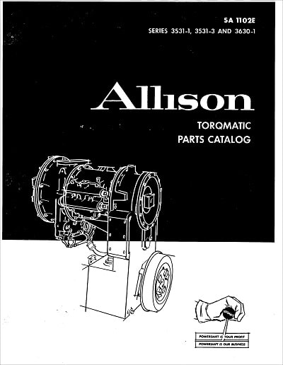 Allison 3531-1, 3531-3 and 3630-1 Series Parts Catalog