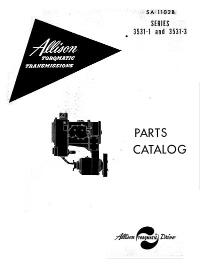 Allison 3531 Parts Catalog for Powershift Models