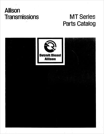 Allison MT Series Parts Catalog for Transmissions MT 30, 31, 40, 41, 42
