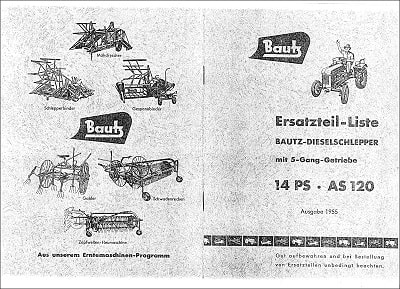 Bautz AS 120 parts catalog