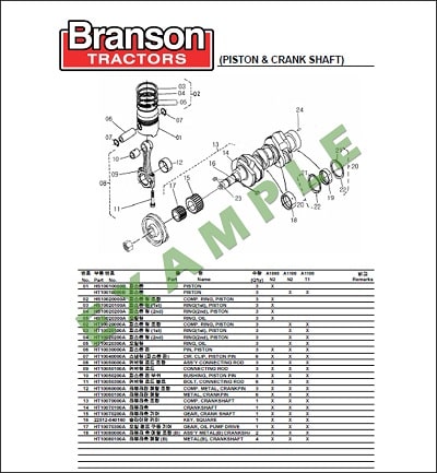 Branson 2100 2400 2800 parts catalog