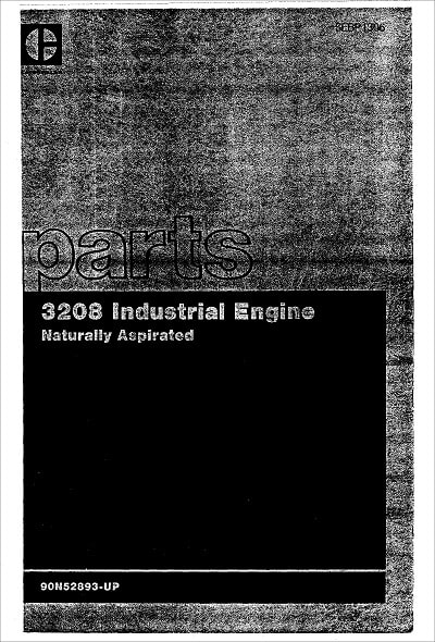 Caterpillar 3208 Parts Catalog for Industrial Engine Natural