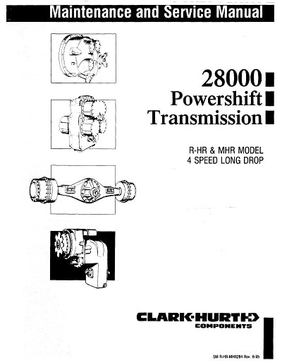 Clark 28000 parts manual