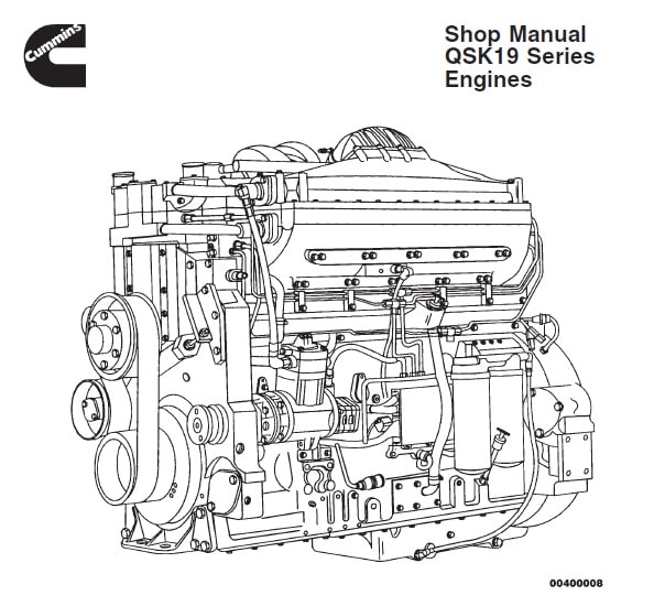 Cummins QSK19 Series Engines Shop Manual PDF