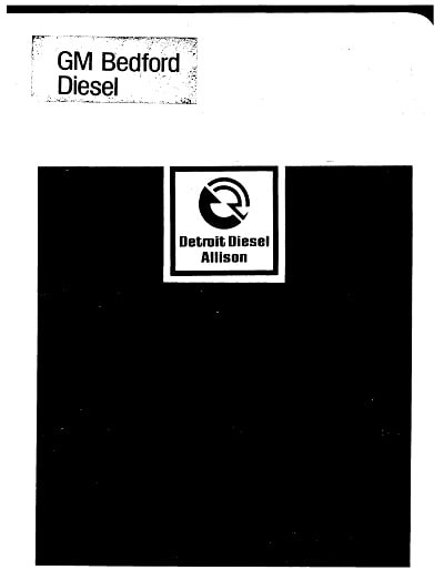 Detroit 220 and 330 Service Manual for Bedford Industrial