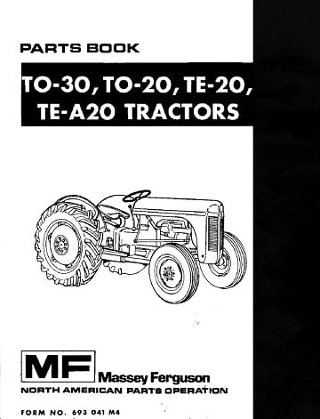 Ferguson TO-30, TO-20, TE-20, TE-A20 parts manual