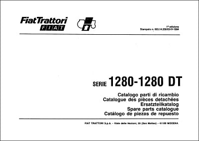 Fiat 1280-1280DT Parts Manual