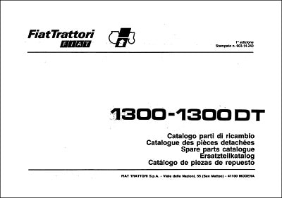 Fiat 1300-1300DT Parts Manual