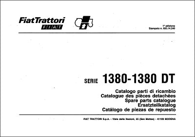 Fiat 1380-1380DT Parts Manual
