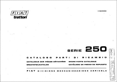 Fiat 250 Parts Manual