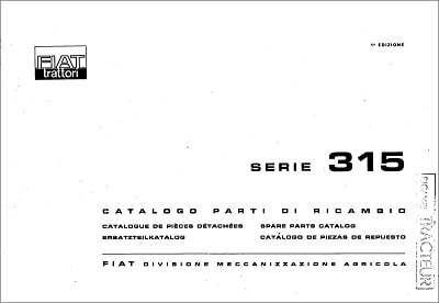Fiat 315 Parts Manual