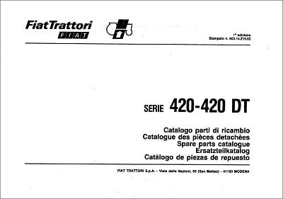 Fiat 420-420DT Parts Manual