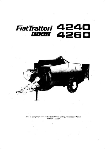 Fiat 4240 4260 Parts Manual