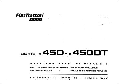 Fiat R450-R450DT Parts Manual