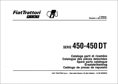 Fiat 450-450DT Parts Manual