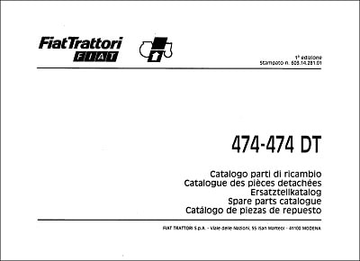 Fiat 474-474DT Parts Manual