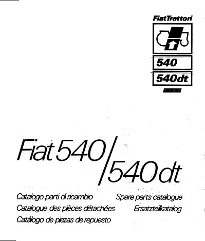 Fiat 540-540DT Parts Manual
