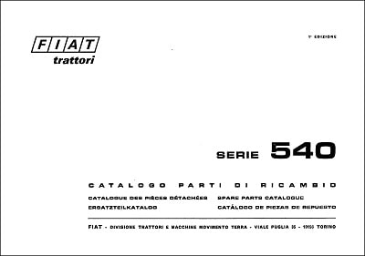 Fiat 540 Parts Manual