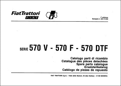 Fiat 570V Parts Manual