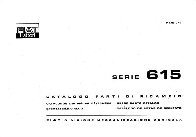 Fiat 615 Parts Manual