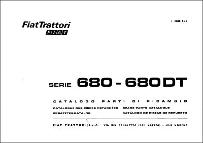 Fiat 680-680DT Parts Manual