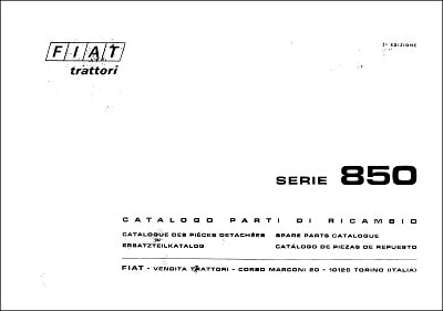 Fiat 850 Parts Manual