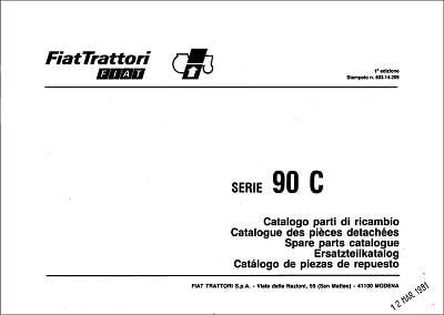 Fiat 90c Parts Manual