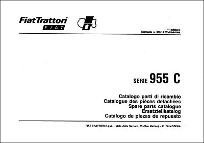 Fiat 955C Parts Manual