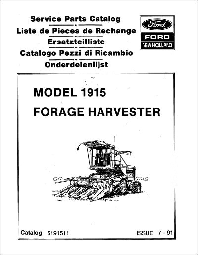 Ford New Holland 1915 Parts Manual