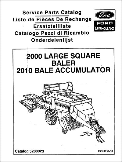 Ford New Holland 2000 Parts Manual