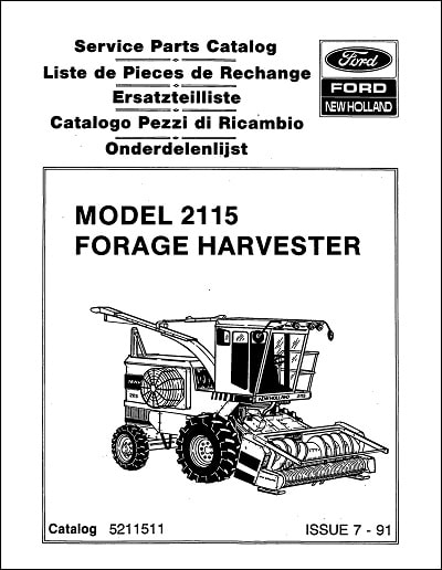 Ford New Holland 2115 Parts Manual