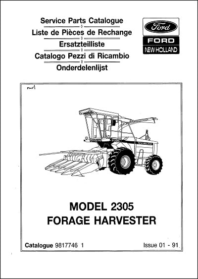 Ford New Holland 2305 Parts Manual