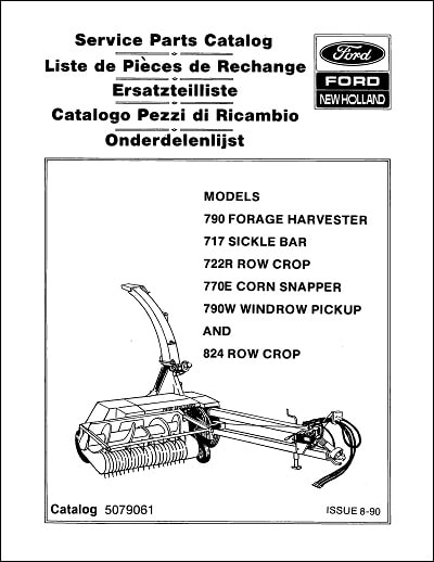 Ford New Holland 790W Parts Manual