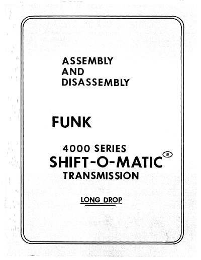 Funk 4000 Series parts manual