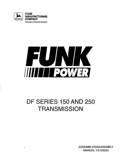 Funk DF 150 and 250 parts manual