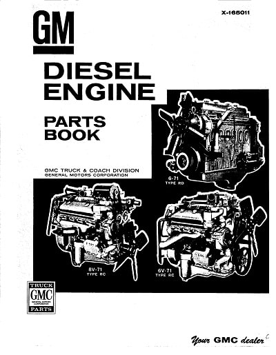 GM 8V-71 RC parts manual