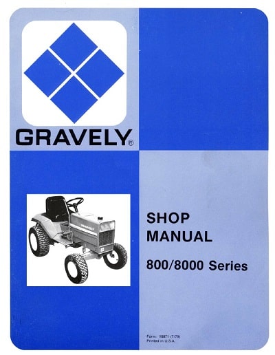 Gravely 800 8000 Series parts manual